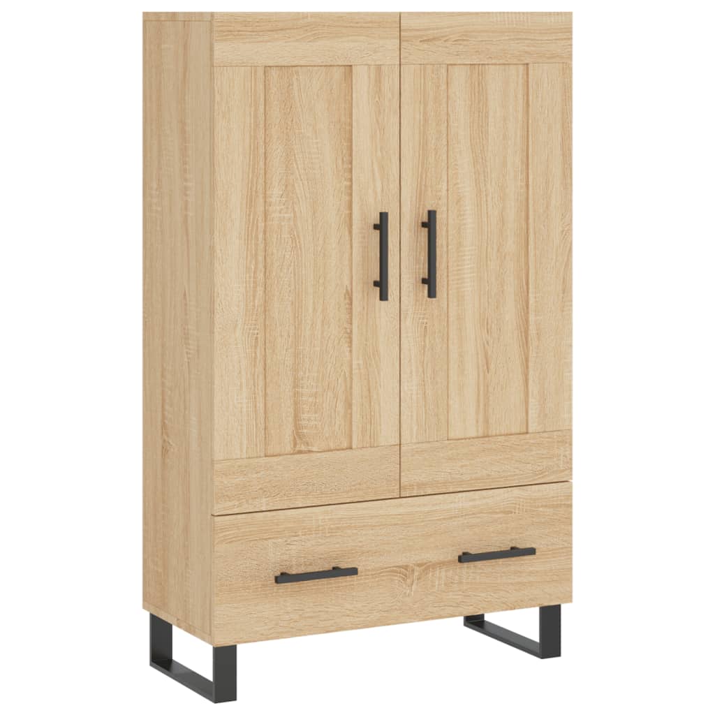 Buffet haut chêne sonoma 69,5x31x115 cm bois d'ingénierie - XIOS