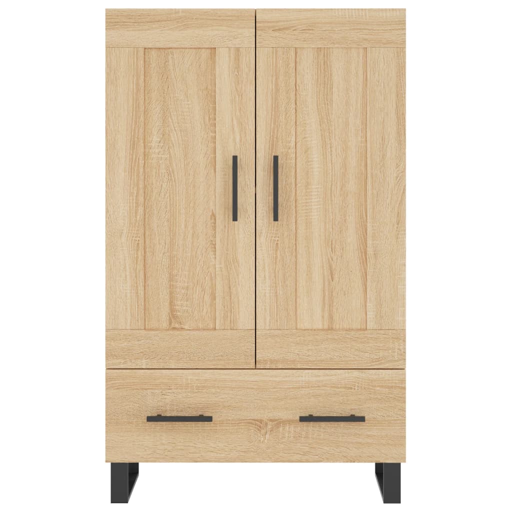 Buffet haut chêne sonoma 69,5x31x115 cm bois d'ingénierie - XIOS