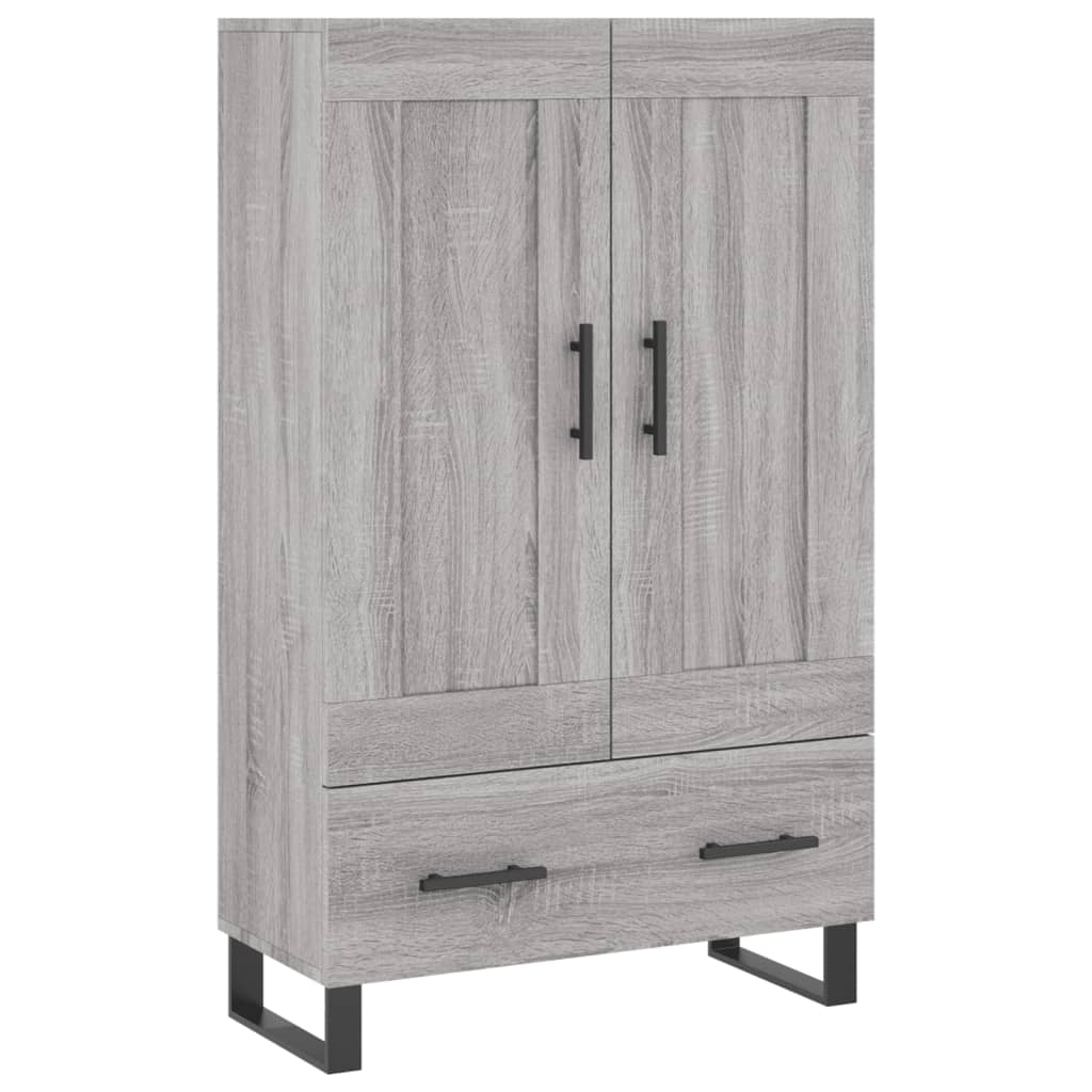 Buffet haut sonoma gris 69,5x31x115 cm bois d'ingénierie - XIOS