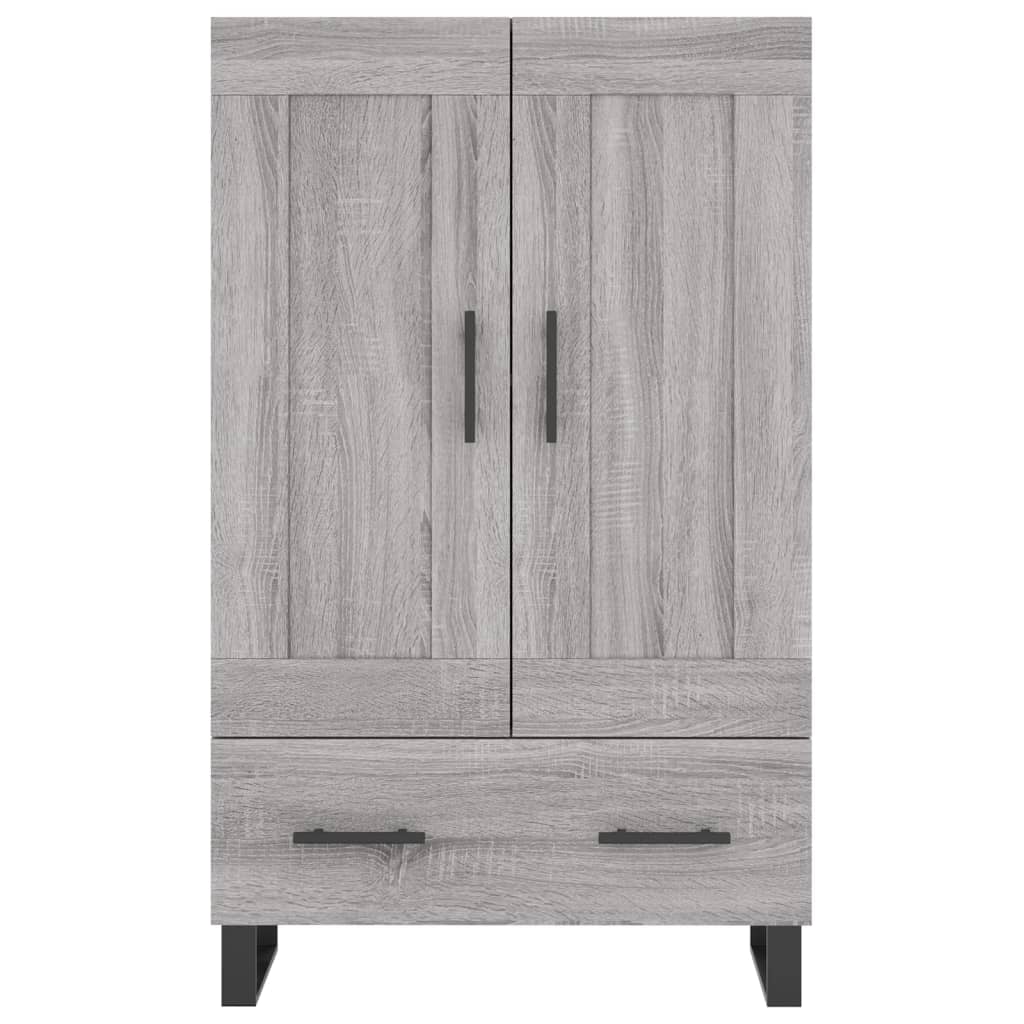 Buffet haut sonoma gris 69,5x31x115 cm bois d'ingénierie - XIOS