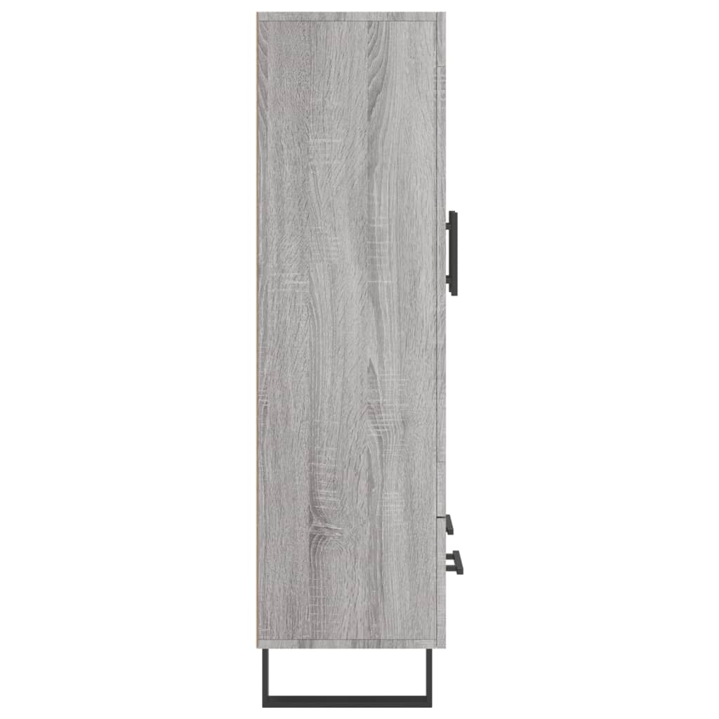 Buffet haut sonoma gris 69,5x31x115 cm bois d'ingénierie - XIOS