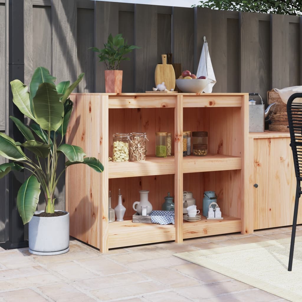 Armoire de cuisine d'extérieur MEPPEL 106x55x92 cm bois de pin massif