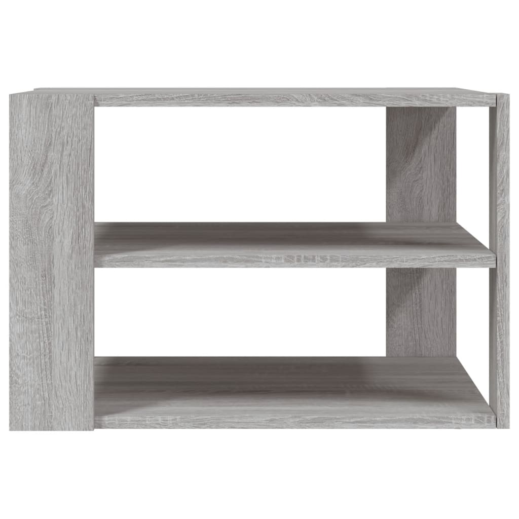 Table basse sonoma gris 59,5x59,5x40 cm bois d'ingénierie - XIOS