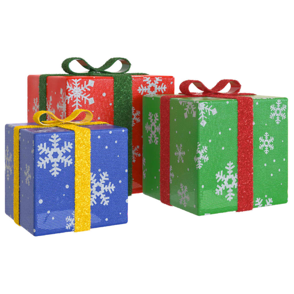 Boîtes de Noël lumineuses 3 pcs 64 LED blanc chaud - XIOS