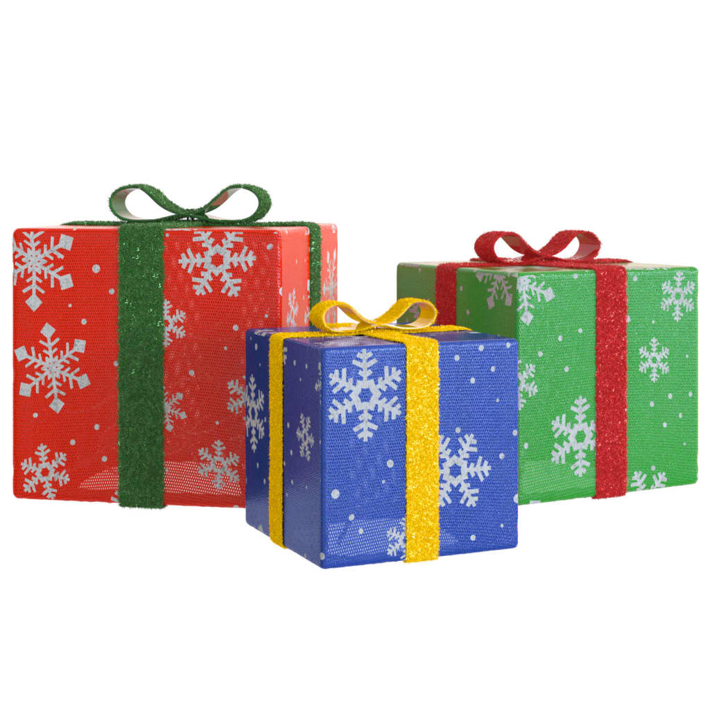 Boîtes de Noël lumineuses 3 pcs 64 LED blanc chaud - XIOS