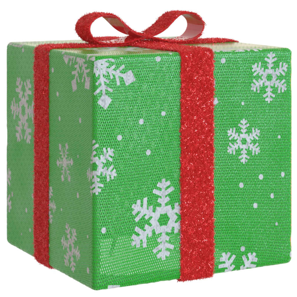 Boîtes de Noël lumineuses 3 pcs 64 LED blanc chaud - XIOS