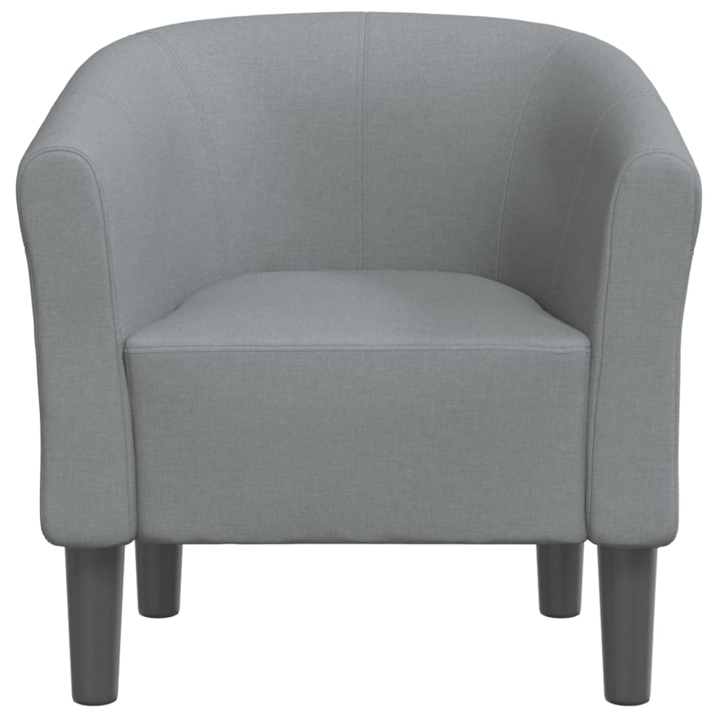 Fauteuil cabriolet gris clair tissu - XIOS