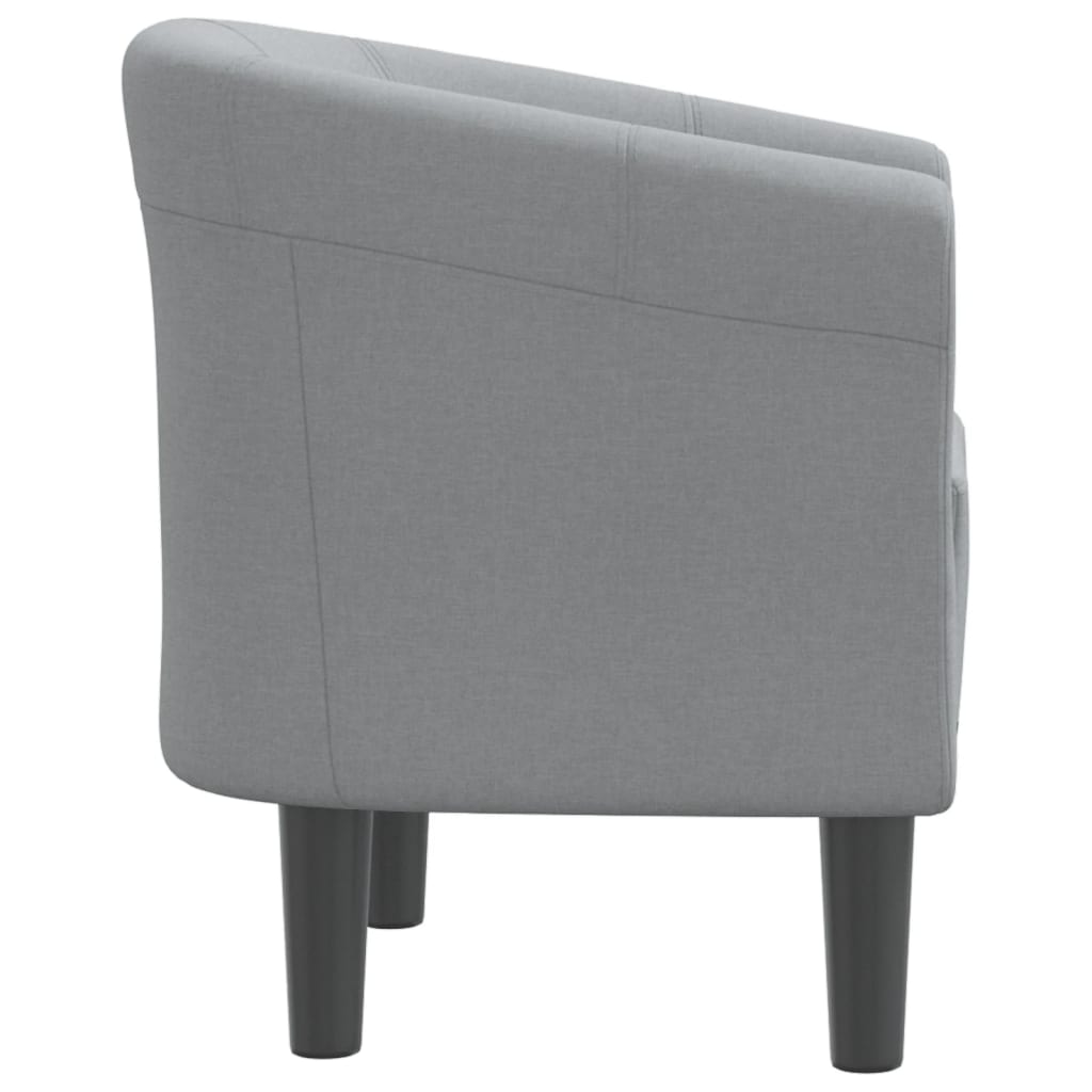 Fauteuil cabriolet gris clair tissu - XIOS