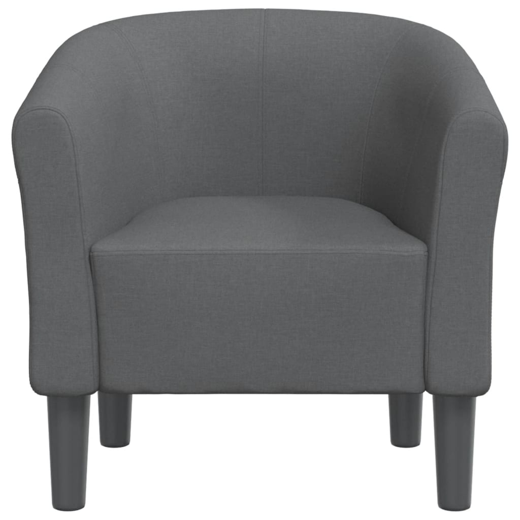 Chaise cabriolet gris foncé tissu - XIOS