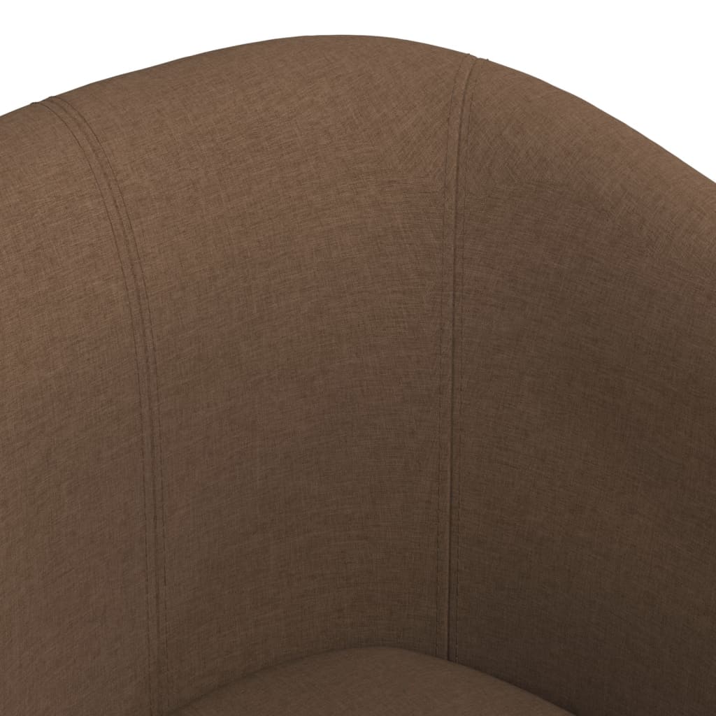 Chaise cabriolet avec repose-pied marron tissu - XIOS