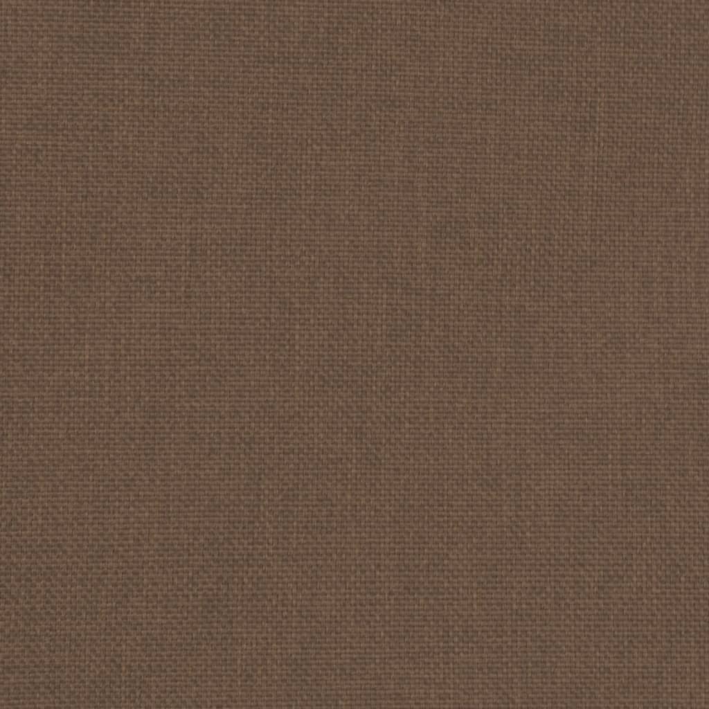 Chaise cabriolet avec repose-pied marron tissu - XIOS