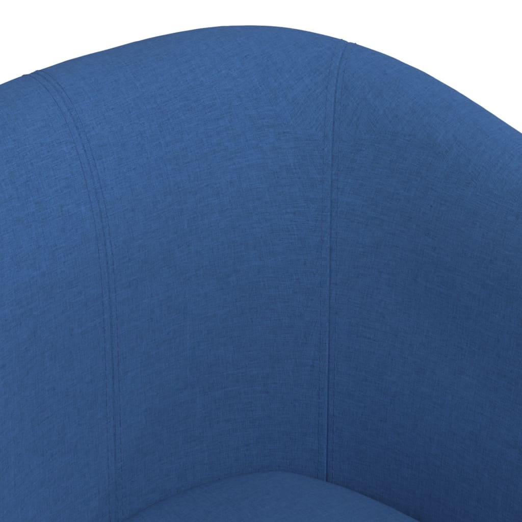Chaise cabriolet avec repose-pied bleu tissu - XIOS