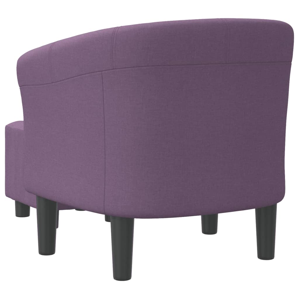 Chaise cabriolet avec repose-pied violet tissu - XIOS