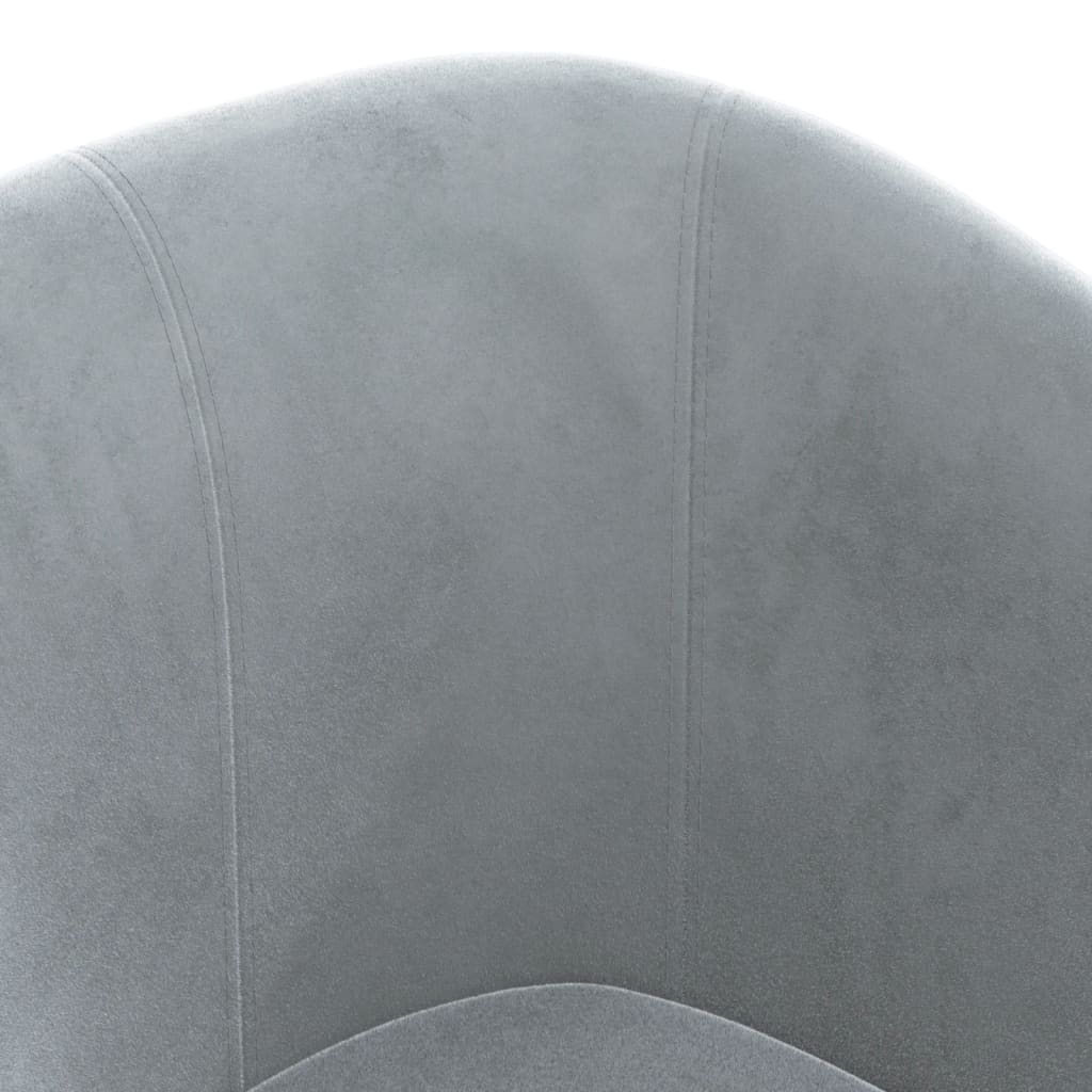Chaise cabriolet gris foncé velours - XIOS