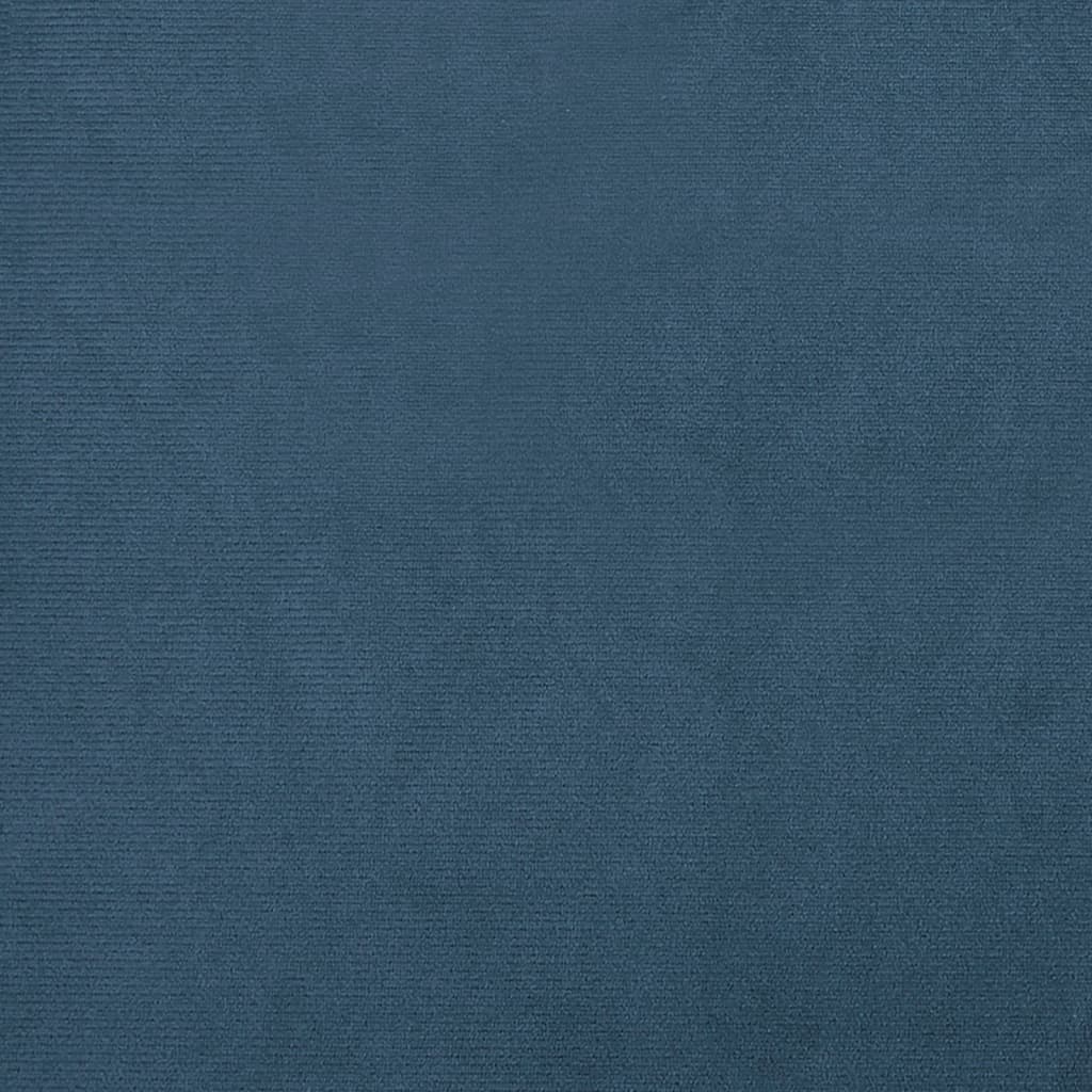 Chaise cabriolet bleu foncé velours - XIOS