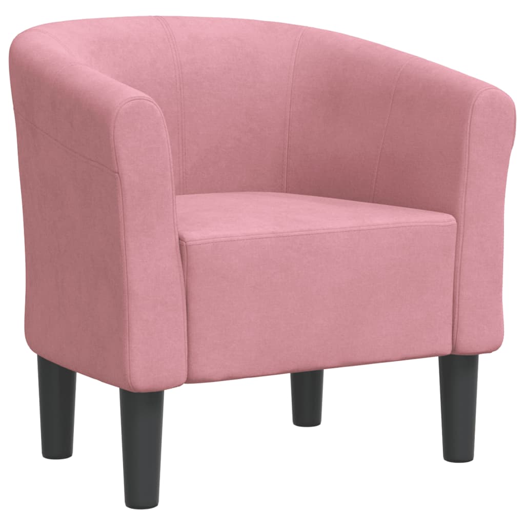 Chaise cabriolet rose velours - XIOS