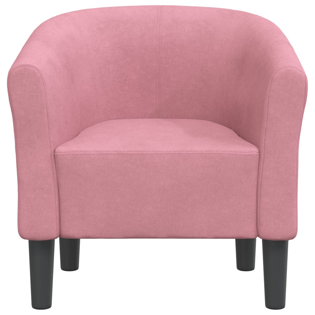 Chaise cabriolet rose velours - XIOS