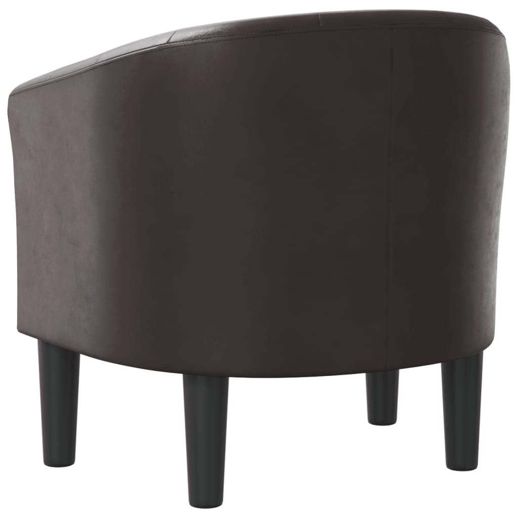 Chaise cabriolet marron similicuir - XIOS