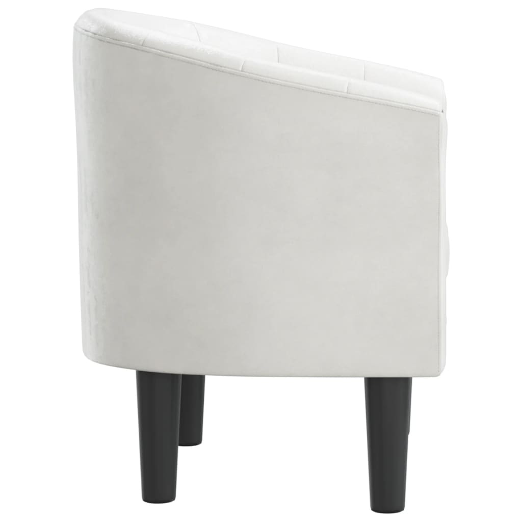 Fauteuil cabriolet blanc similicuir - XIOS