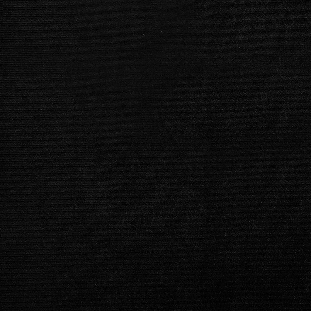 Chaise cabriolet noir velours - XIOS