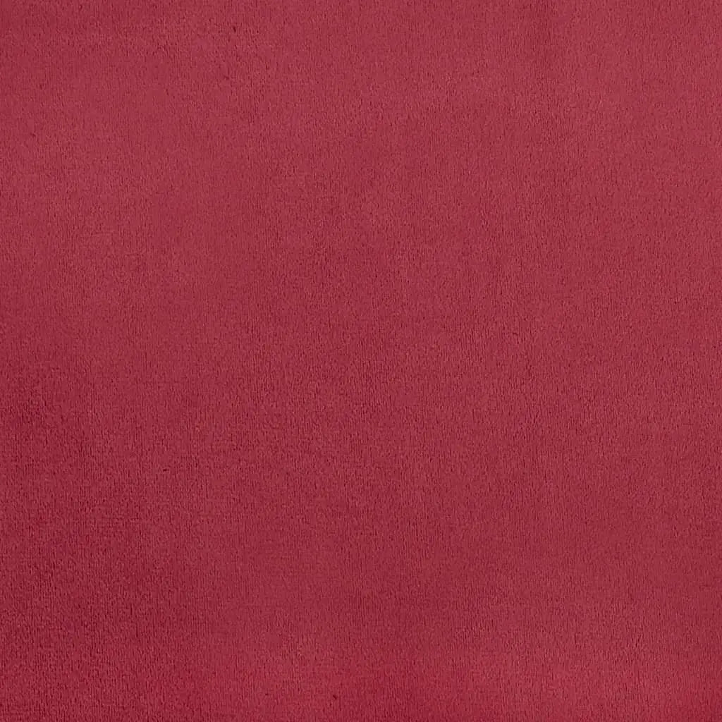Fauteuil rouge bordeaux velours - XIOS