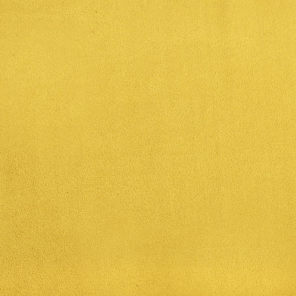 Fauteuil cabriolet jaune velours - XIOS
