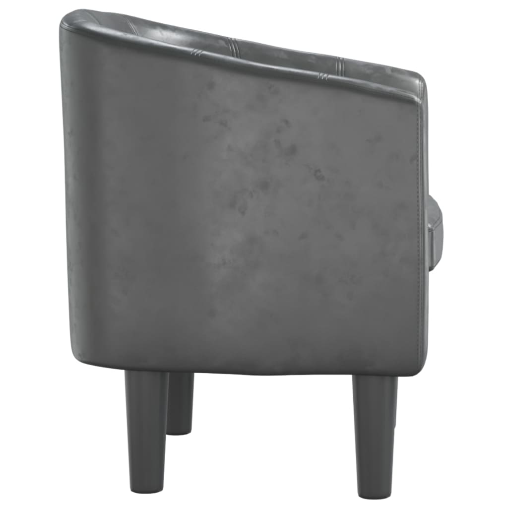 Fauteuil cabriolet gris similicuir - XIOS
