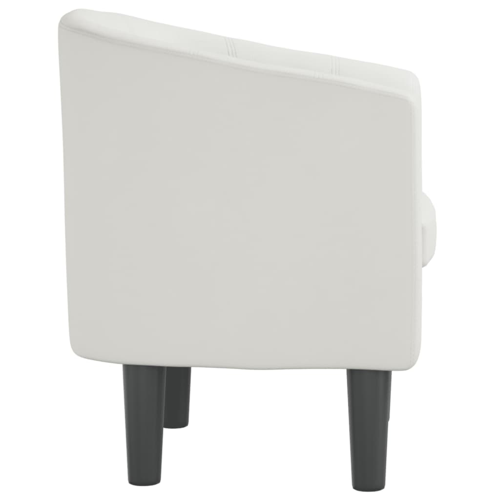 Fauteuil blanc similicuir - XIOS