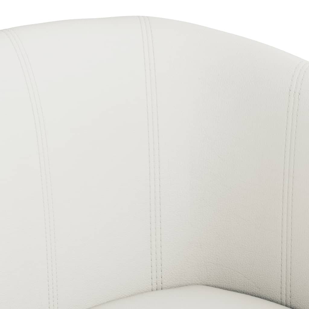 Fauteuil blanc similicuir - XIOS