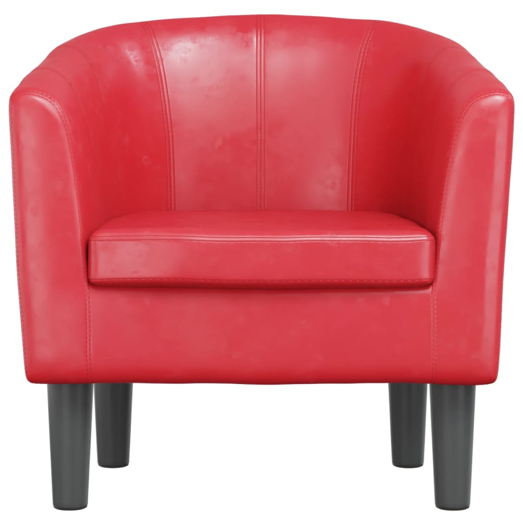 Fauteuil rouge similicuir - XIOS