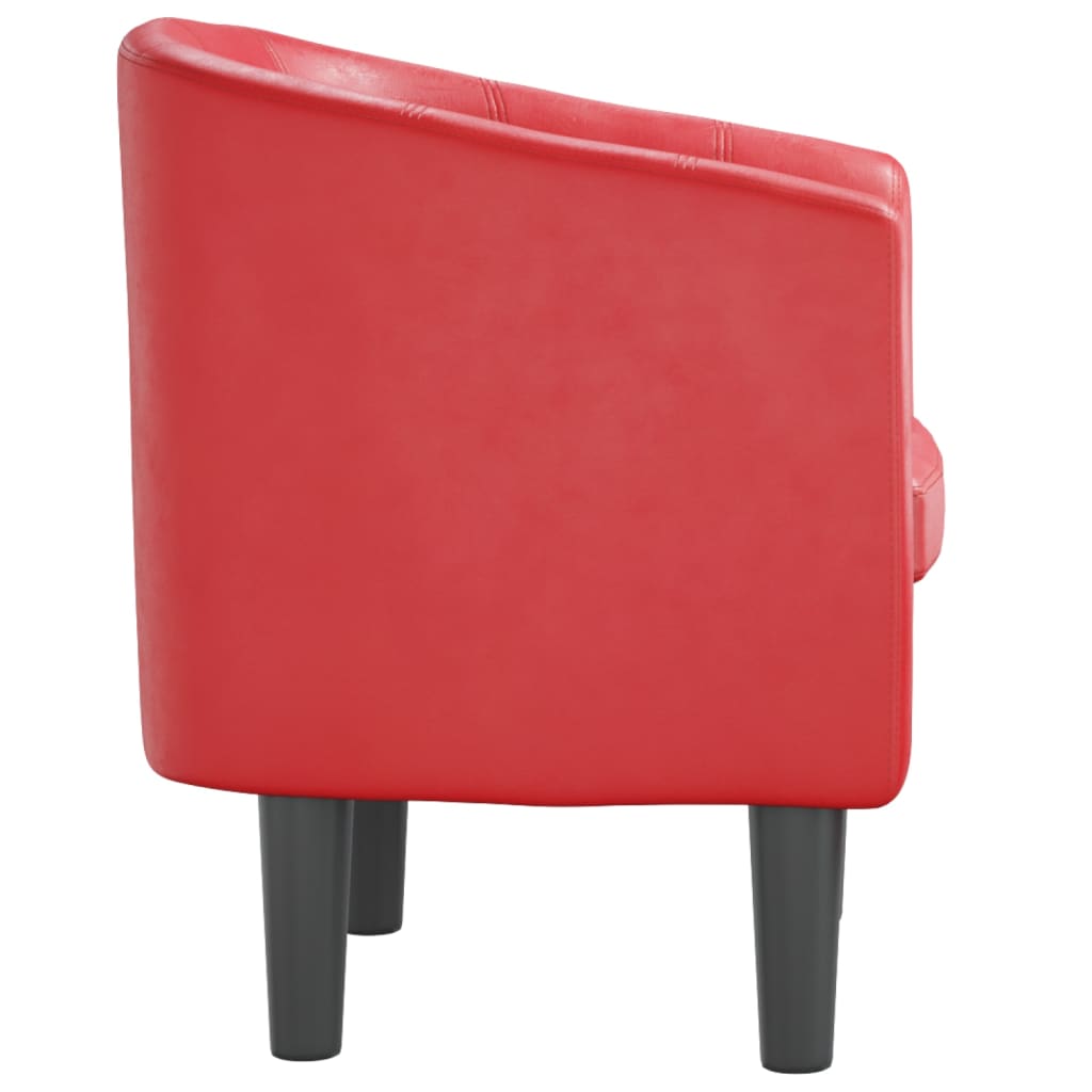 Fauteuil rouge similicuir - XIOS