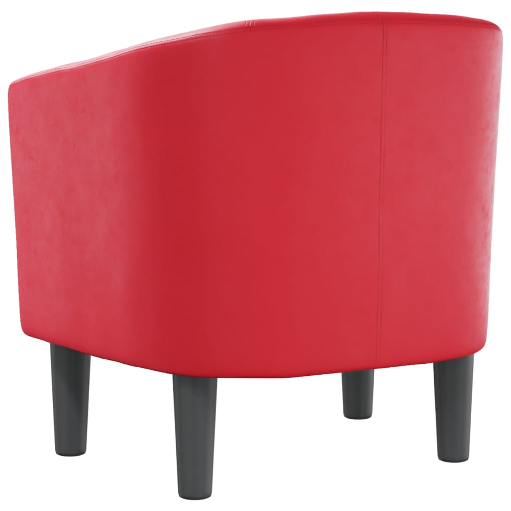 Fauteuil rouge similicuir - XIOS