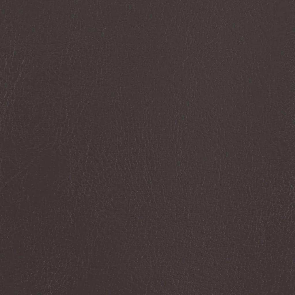 Fauteuil avec repose-pied marron similicuir - XIOS