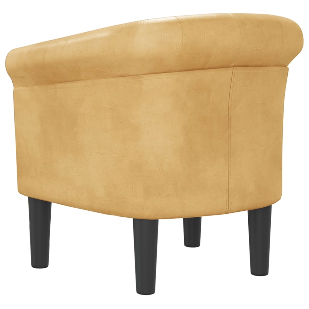 Fauteuil doré similicuir - XIOS