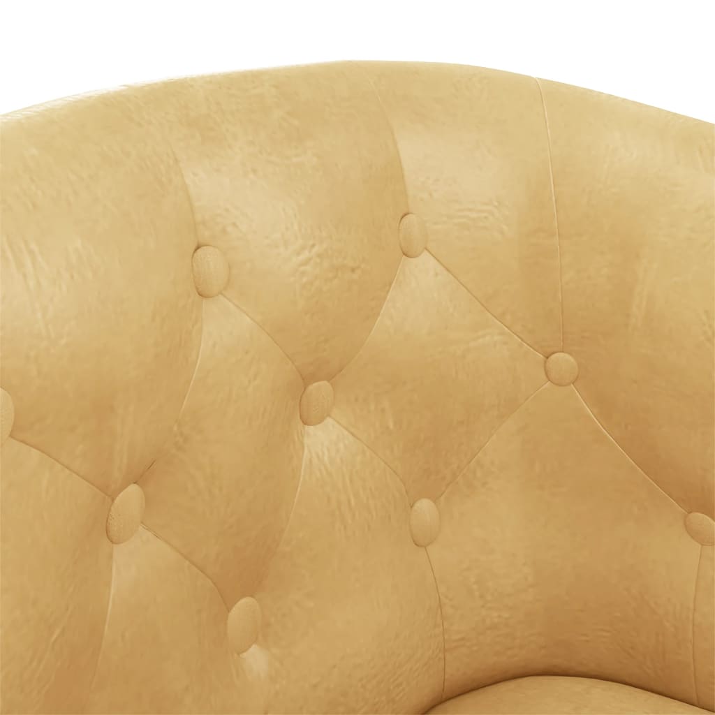 Fauteuil doré similicuir - XIOS