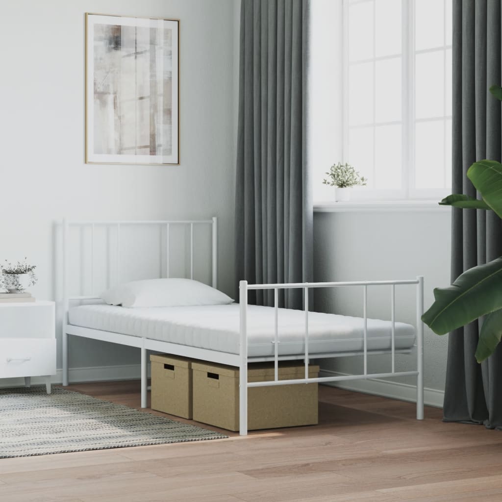 Matelas en mousse blanc 90x200 cm 7 zones dureté 20 ILD - XIOS