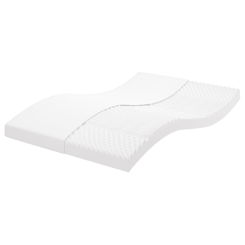 Matelas en mousse blanc 120x200 cm 7 zones dureté 20 ILD - XIOS