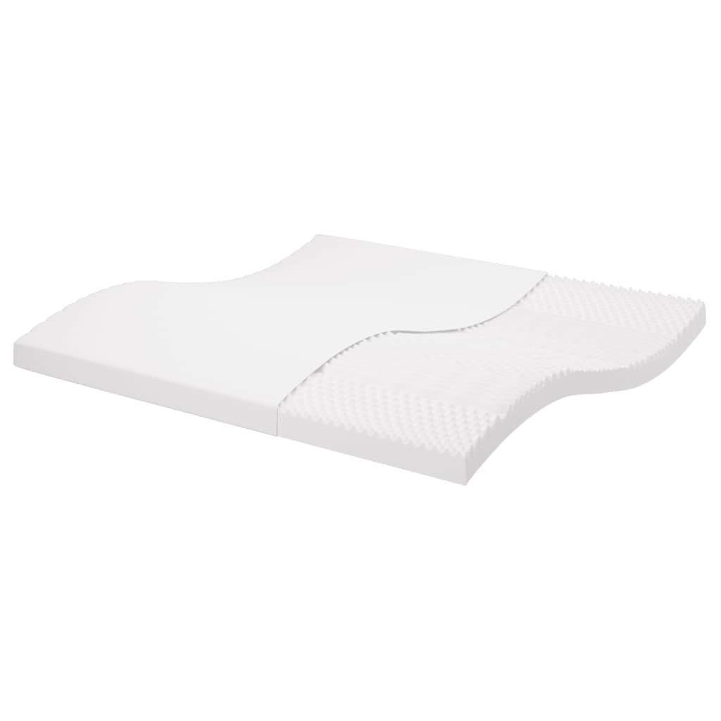Matelas en mousse blanc 200x200 cm 7 zones dureté 20 ILD - XIOS