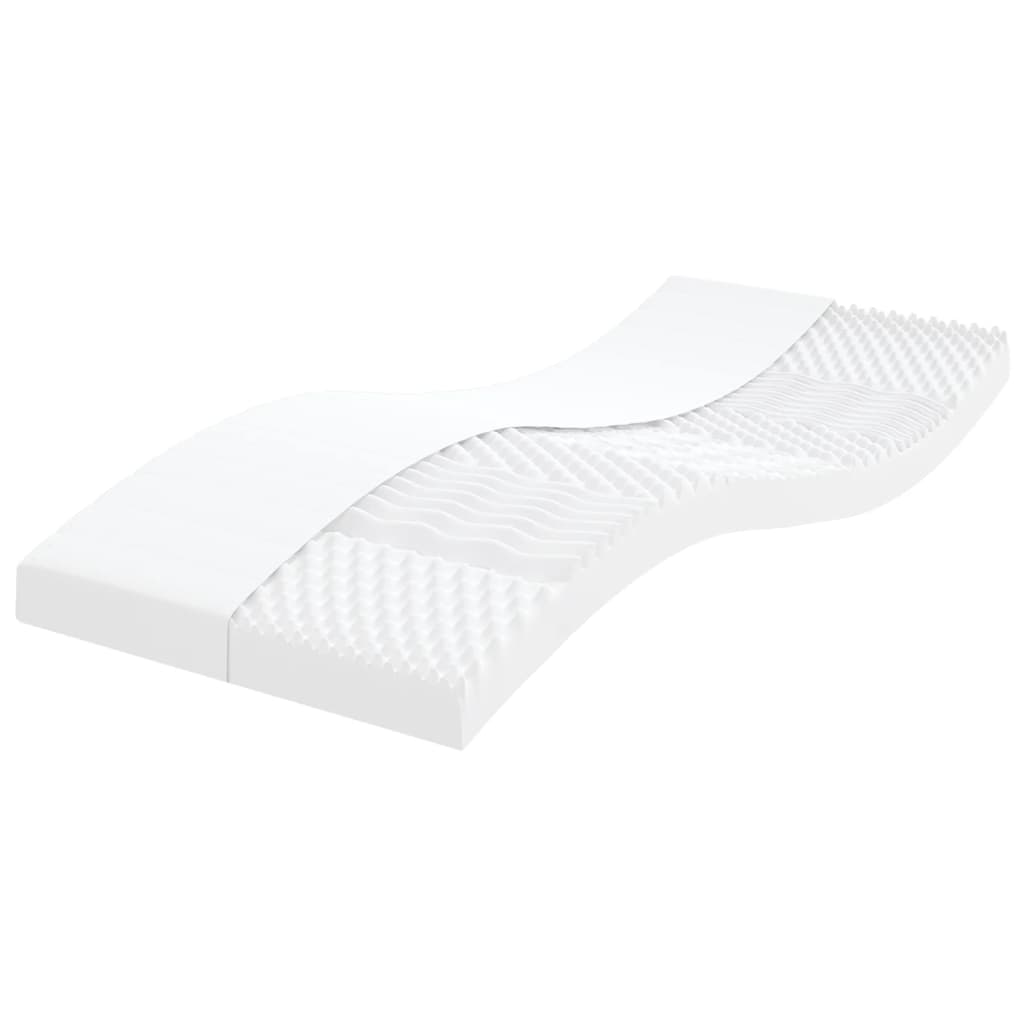 Matelas en mousse 2 pcs blanc 90x190 cm 7 zones dureté 20 ILD - XIOS