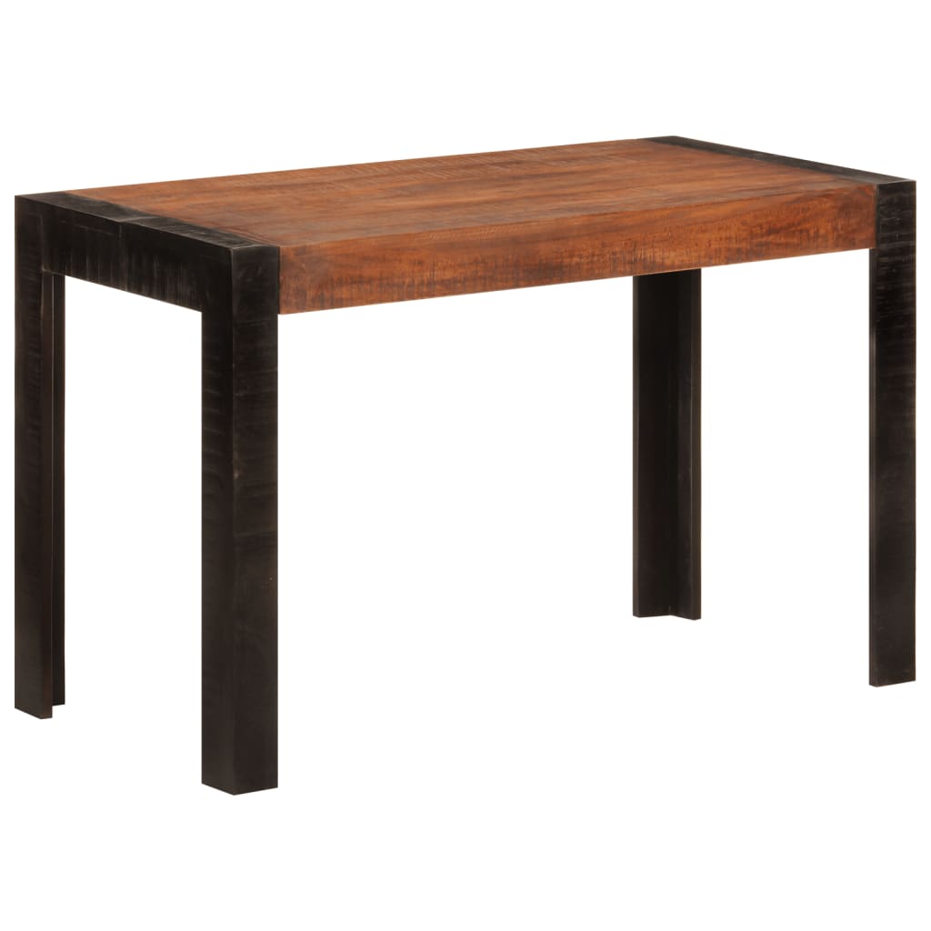 Table à dîner marron miel 120x60x76 cm bois de manguier massif - XIOS