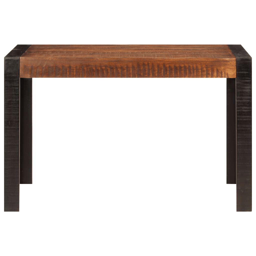 Table à dîner marron miel 120x60x76 cm bois de manguier massif - XIOS