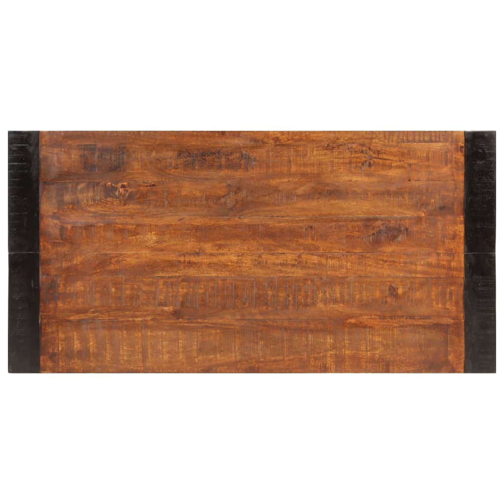 Table à dîner marron miel 120x60x76 cm bois de manguier massif - XIOS