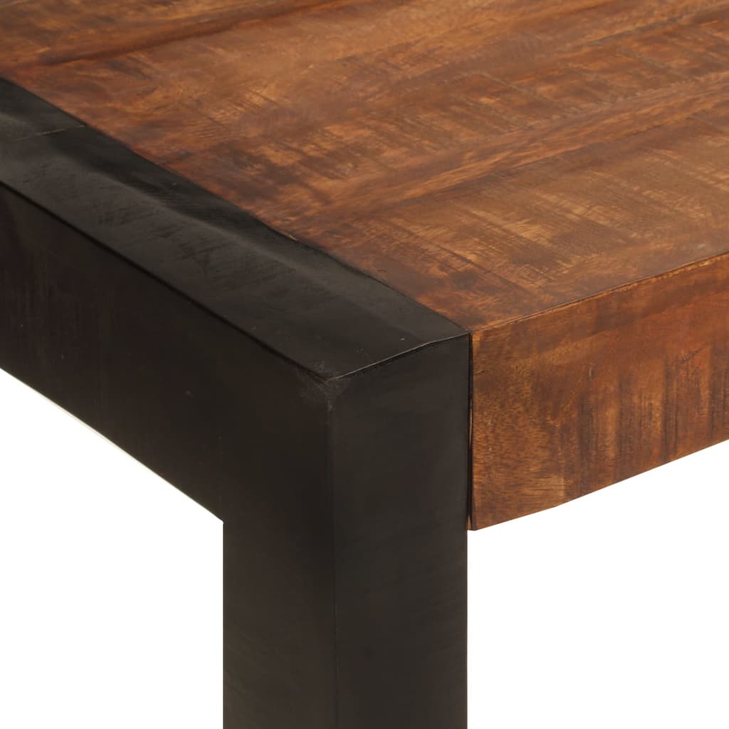 Table à dîner marron miel 120x60x76 cm bois de manguier massif - XIOS