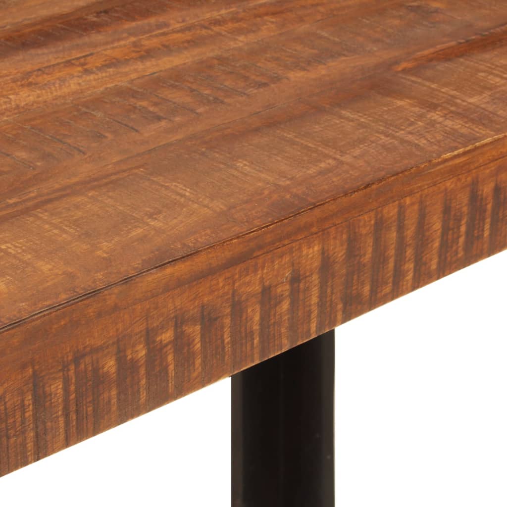 Table à dîner marron miel 120x60x76 cm bois de manguier massif - XIOS