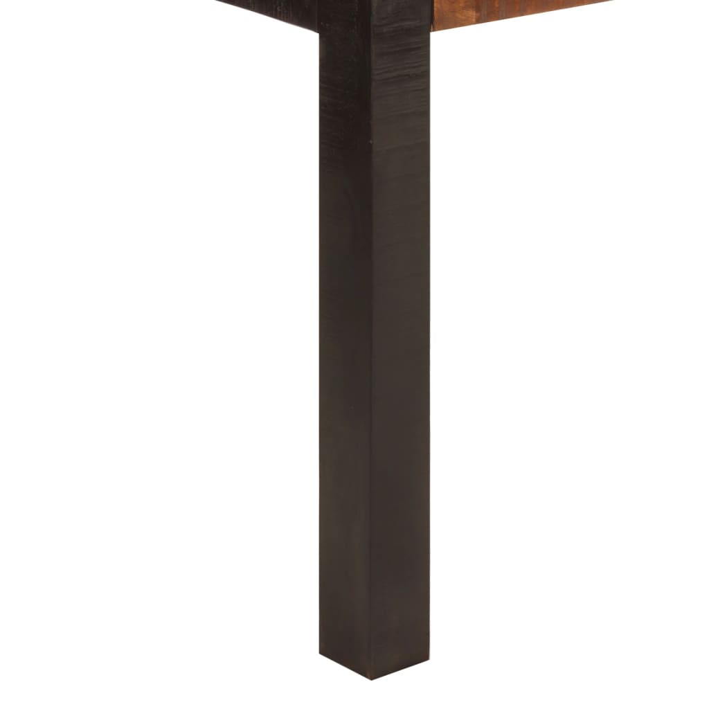 Table à dîner marron miel 120x60x76 cm bois de manguier massif - XIOS