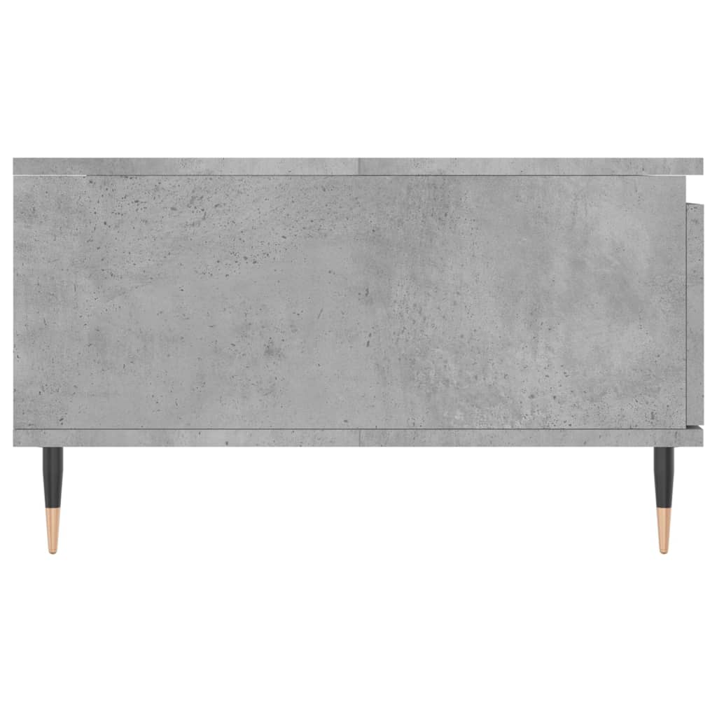 Table basse gris béton 90x60x35 cm bois d'ingénierie - XIOS