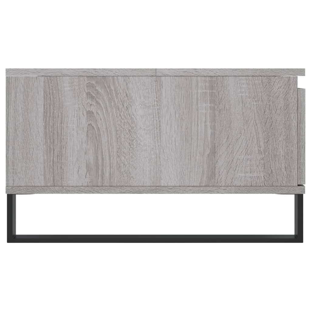Table basse sonoma gris 90x60x35 cm bois d'ingénierie - XIOS