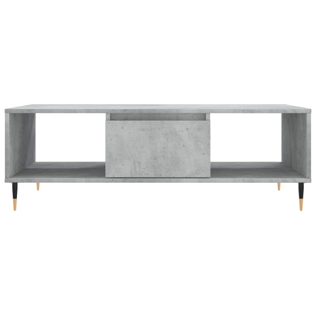 Table basse gris béton 104x60x35 cm bois d'ingénierie - XIOS