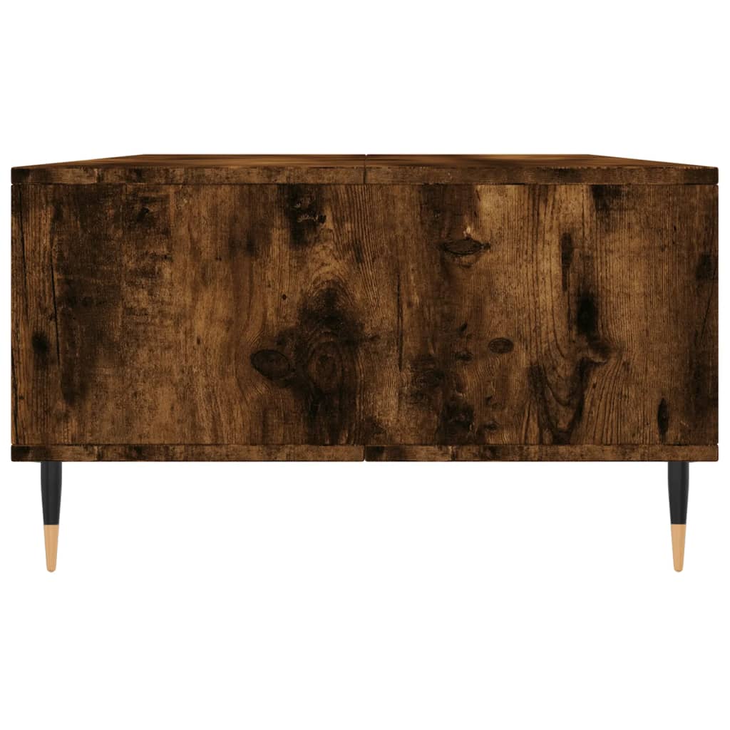 Table basse chêne fumé 104x60x35 cm bois d'ingénierie - XIOS