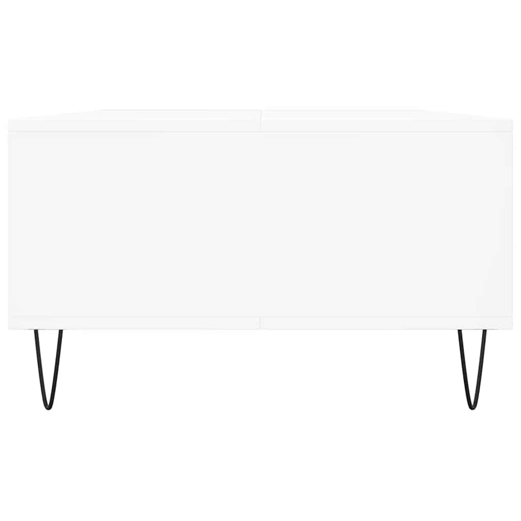 Table basse blanc 104x60x35 cm bois d'ingénierie - XIOS